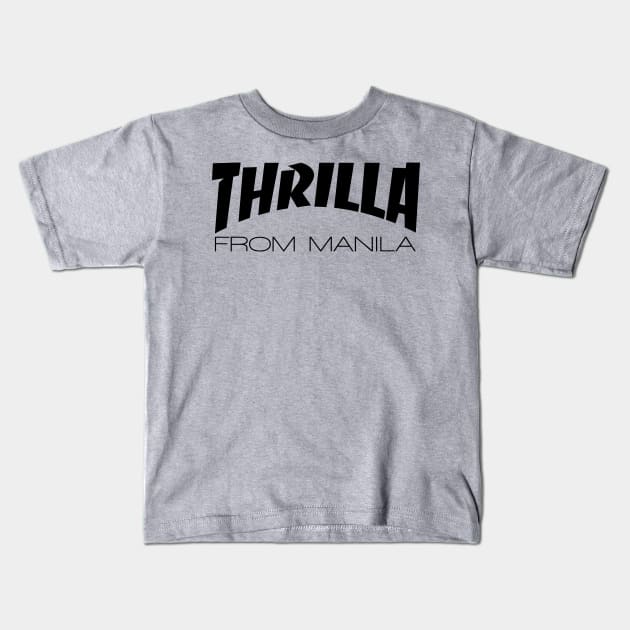 Filipino Thrilla From Manila Pacquiao Kids T-Shirt by airealapparel